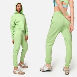 NWT Outdoor Voices | Cotton Terry Jogger | Color: Jade | Small